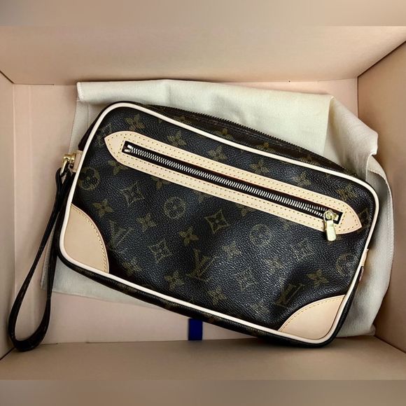Louis Vuitton Marly Dragonne GM vintage clutch wristlet